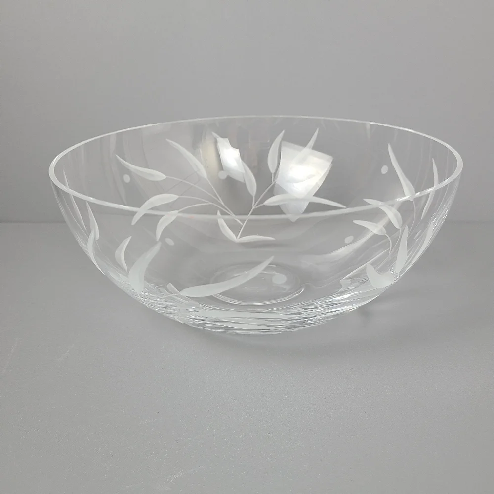 Lenox Opal Innocence Floral Peony Etched Floral Bowl